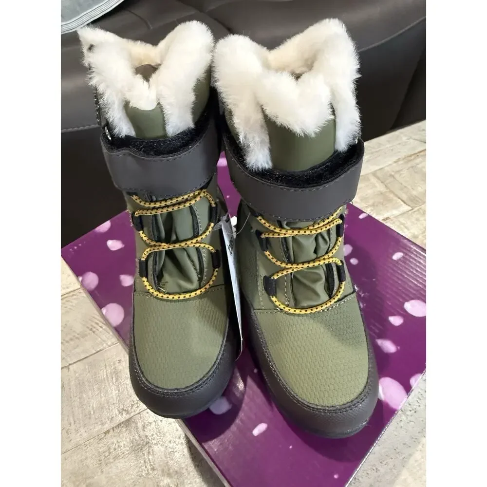 Totes Kids Snow Boots Size 9M Toddler Lil Gordon Olive NEW! - Picture 4 of 5
